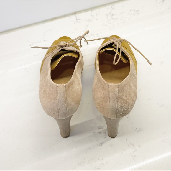 J. Crew Oxford Platform Booties / Heels - Fabulous Suede! - Picture 8 of 12